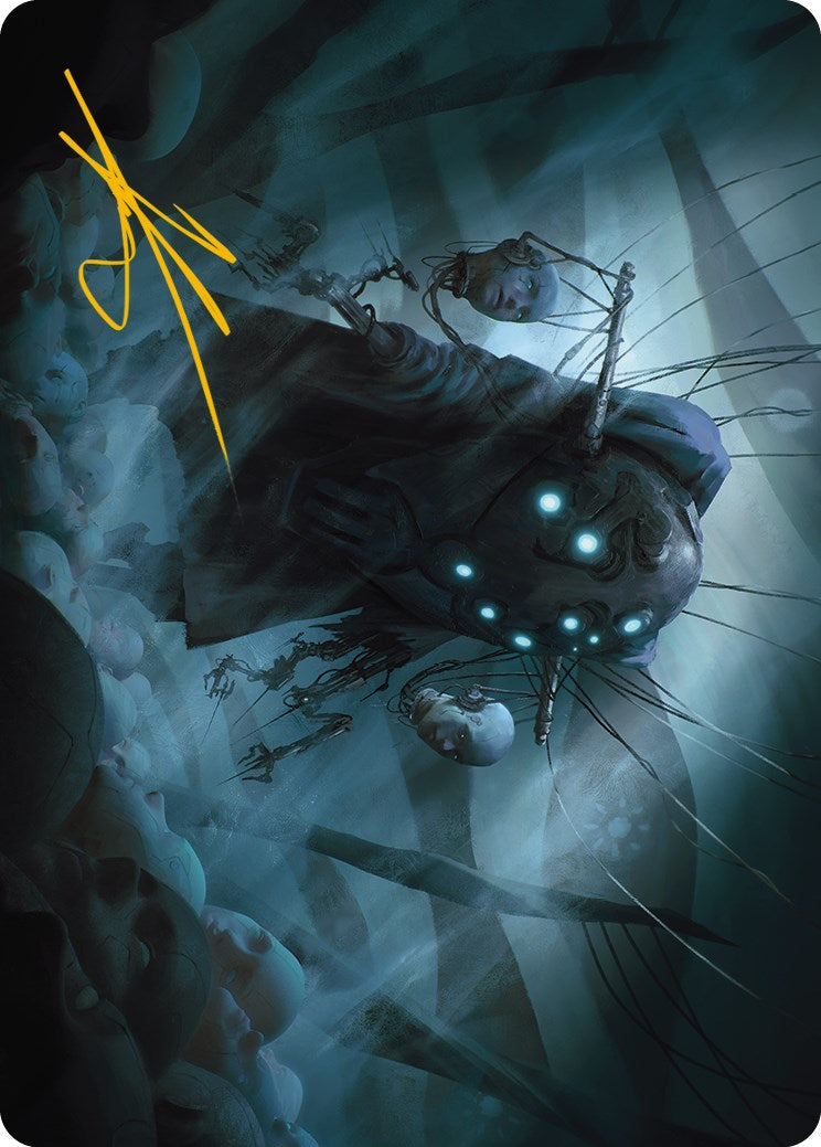 Meldweb Curator Art Card (Gold-Stamped Signature) [Phyrexia: All Will Be One Art Series] | Good Games Cannington