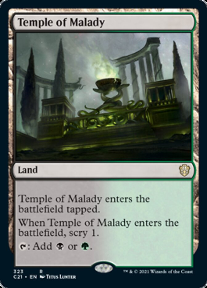 Temple of Malady [Commander 2021] | Good Games Cannington