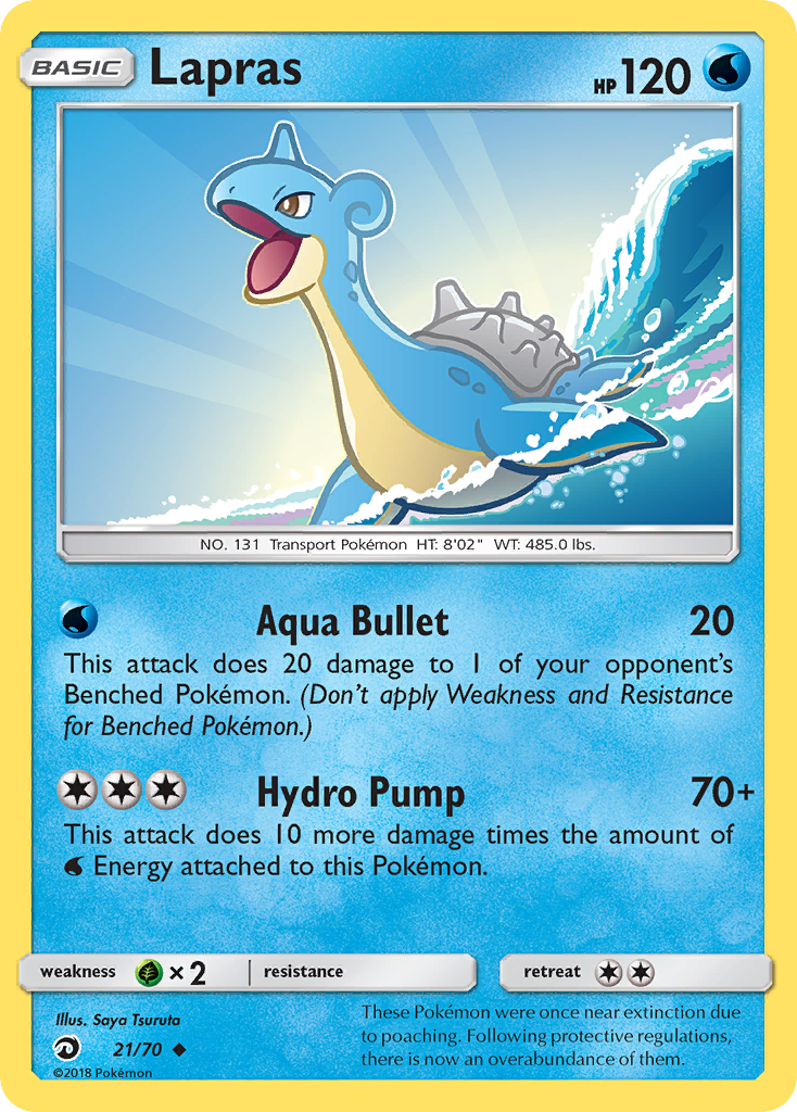Lapras (21/70) [Sun & Moon: Dragon Majesty] | Good Games Cannington