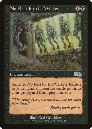 No Rest for the Wicked [Urza's Saga] | Good Games Cannington