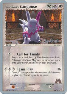 Team Magma's Zangoose (23/95) (Magma Spirit - Tsuguyoshi Yamato) [World Championships 2004] | Good Games Cannington