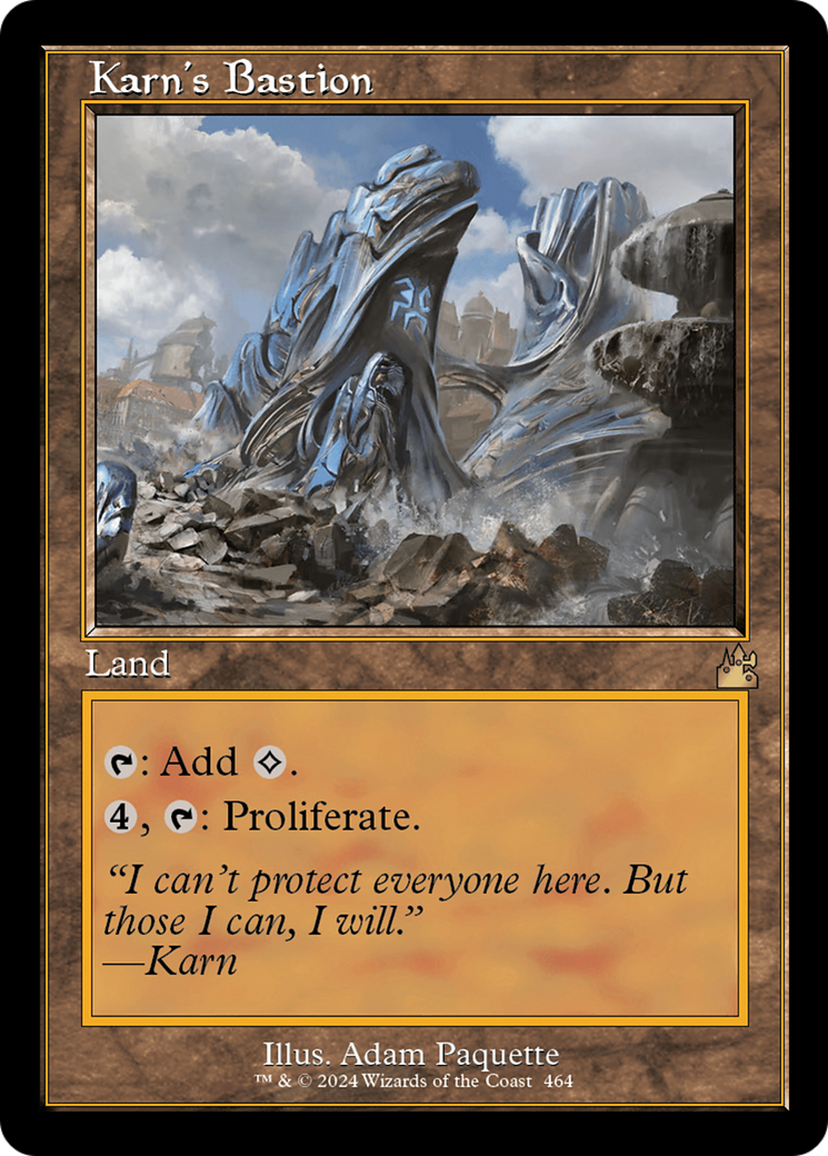 Karn's Bastion (Retro Frame) [Ravnica Remastered] | Good Games Cannington