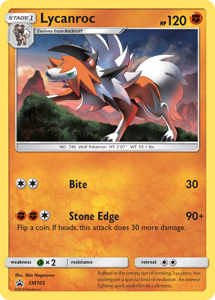Lycanroc (SM105) [Sun & Moon: Black Star Promos] | Good Games Cannington