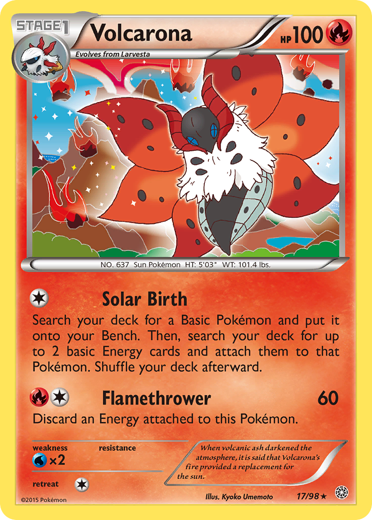 Volcarona (17/98) [XY: Ancient Origins] | Good Games Cannington