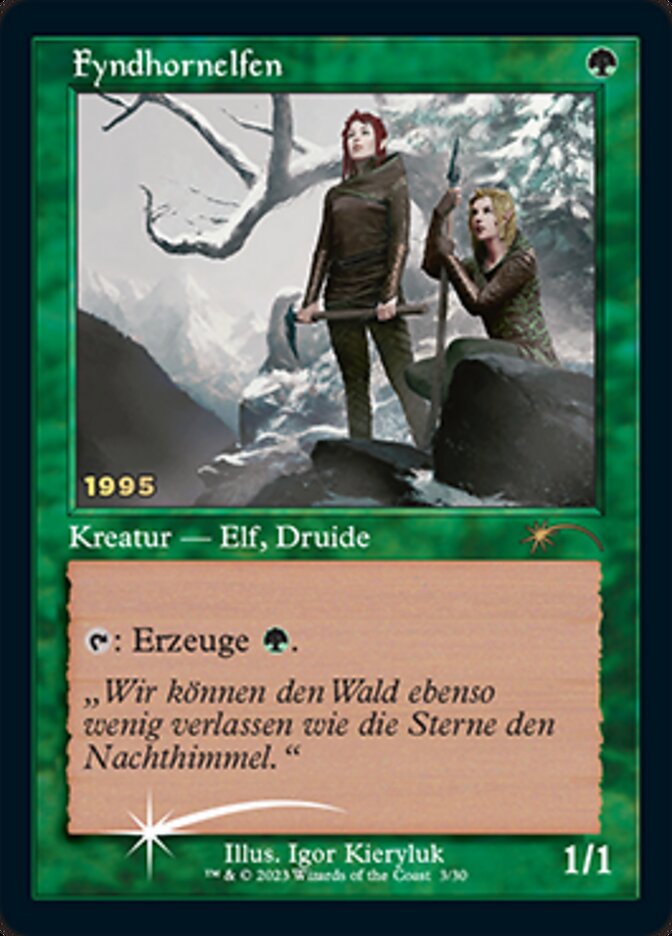 Fyndhornelfen (Fyndhorn Elves) [30th Anniversary Promos] | Good Games Cannington