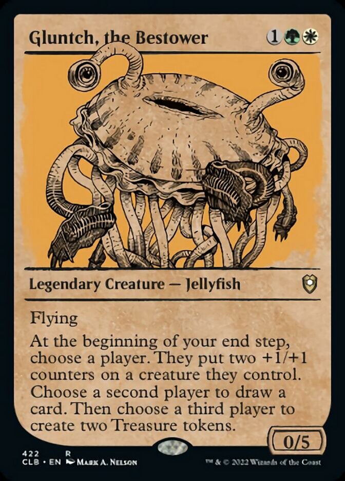 Gluntch, the Bestower (Showcase) [Commander Legends: Battle for Baldur's Gate] | Good Games Cannington