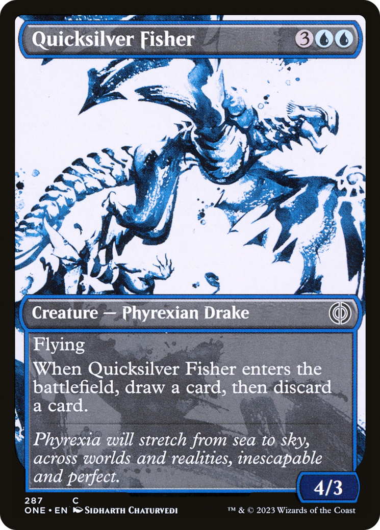 Quicksilver Fisher (Showcase Ichor) [Phyrexia: All Will Be One] | Good Games Cannington