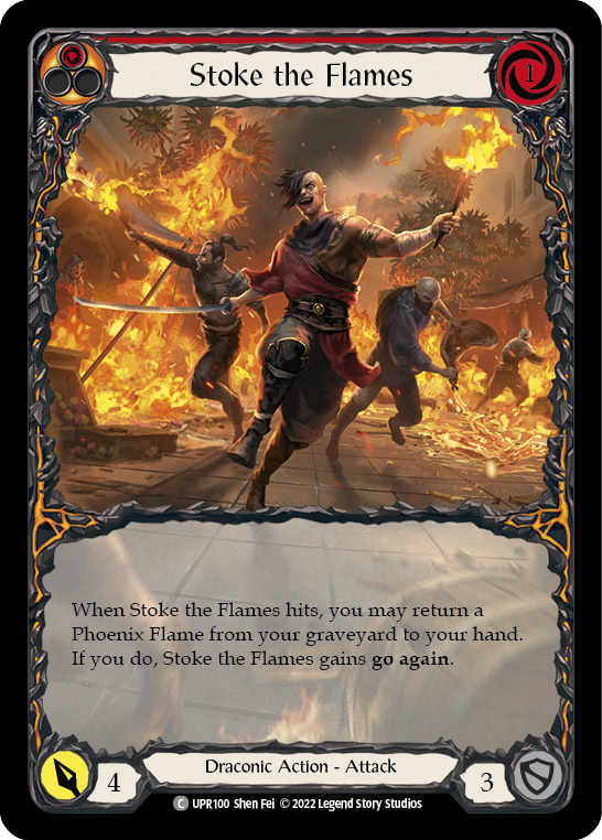 Stoke the Flames (Extended Art) [UPR100] (Uprising)  Rainbow Foil | Good Games Cannington