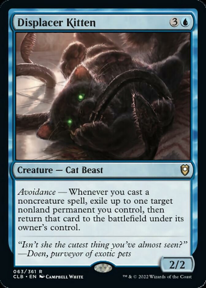 Displacer Kitten [Commander Legends: Battle for Baldur's Gate] | Good Games Cannington