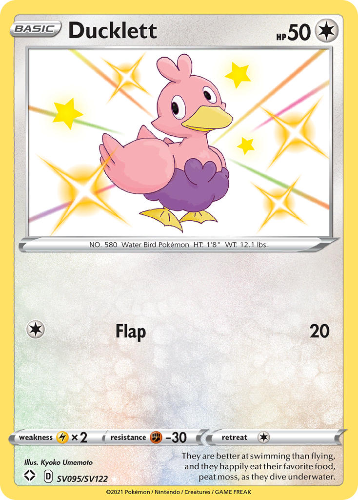 Ducklett (SV095/SV122) [Sword & Shield: Shining Fates] | Good Games Cannington