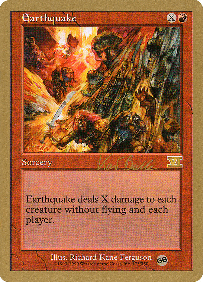Earthquake (Kai Budde) (SB) [World Championship Decks 1999] | Good Games Cannington