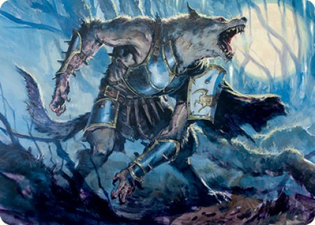 Moonrage Brute Art Card [Innistrad: Midnight Hunt Art Series] | Good Games Cannington