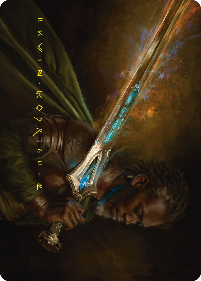Anduril, Flame of the West Art Card (Gold-Stamped Signature) [The Lord of the Rings: Tales of Middle-earth Art Series] | Good Games Cannington