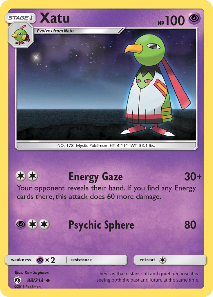 Xatu (88/214) [Sun & Moon: Lost Thunder] | Good Games Cannington
