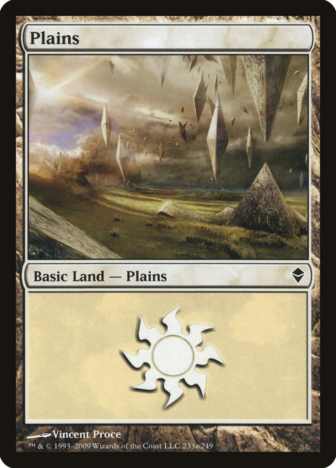 Plains (233a) [Zendikar] | Good Games Cannington