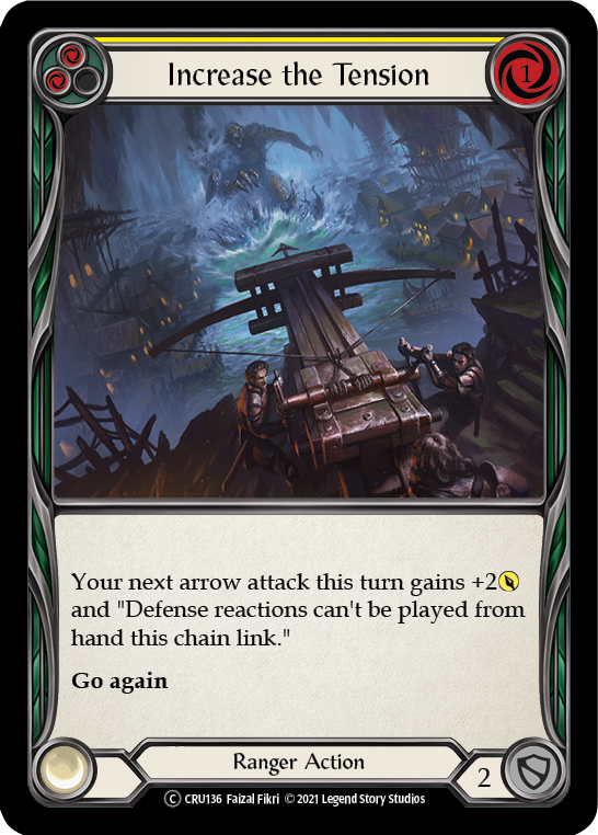 Increase the Tension (Yellow) [U-CRU136-RF] Unlimited Rainbow Foil | Good Games Cannington
