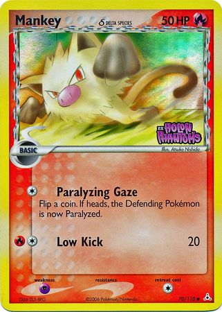 Mankey (70/110) (Delta Species) (Stamped) [EX: Holon Phantoms] | Good Games Cannington