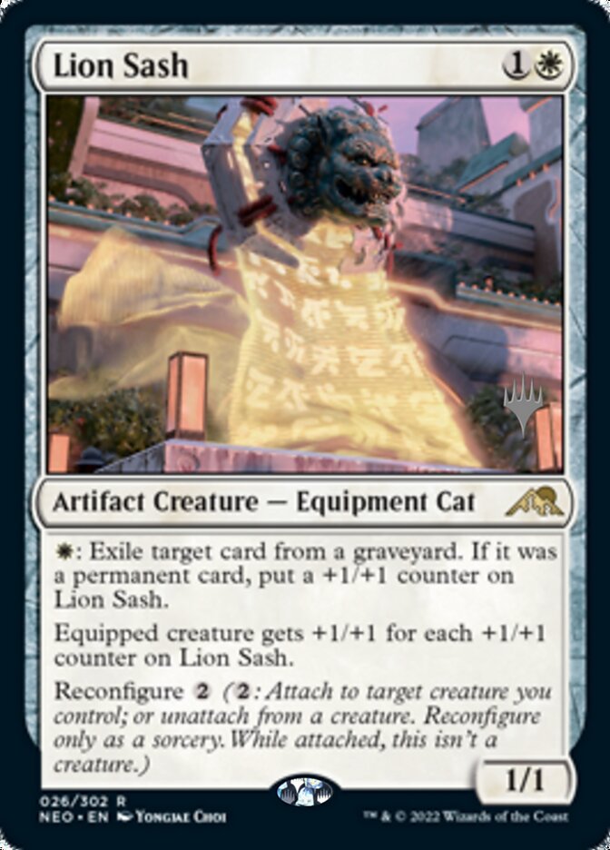 Lion Sash (Promo Pack) [Kamigawa: Neon Dynasty Promos] | Good Games Cannington
