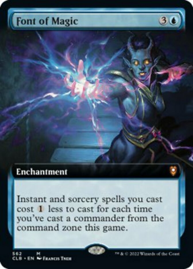Font of Magic (Extended Art) [Commander Legends: Battle for Baldur's Gate] | Good Games Cannington