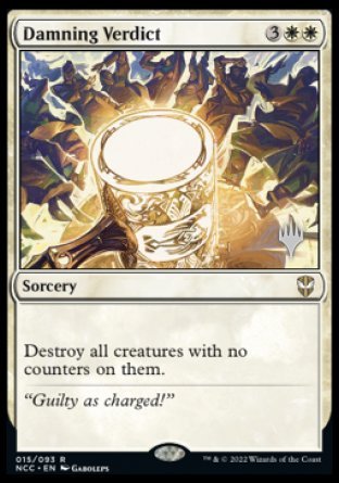 Damning Verdict (Promo Pack) [Streets of New Capenna Commander Promos] | Good Games Cannington