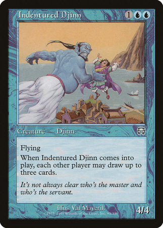 Indentured Djinn [Mercadian Masques] | Good Games Cannington