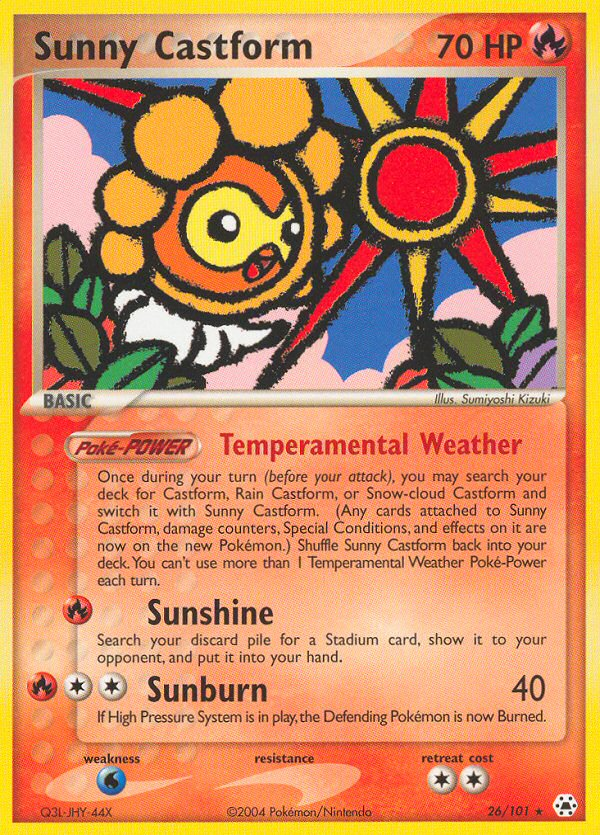 Sunny Castform (26/101) [EX: Hidden Legends] | Good Games Cannington