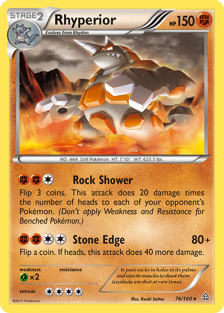 Rhyperior (76/160) [XY: Primal Clash] | Good Games Cannington