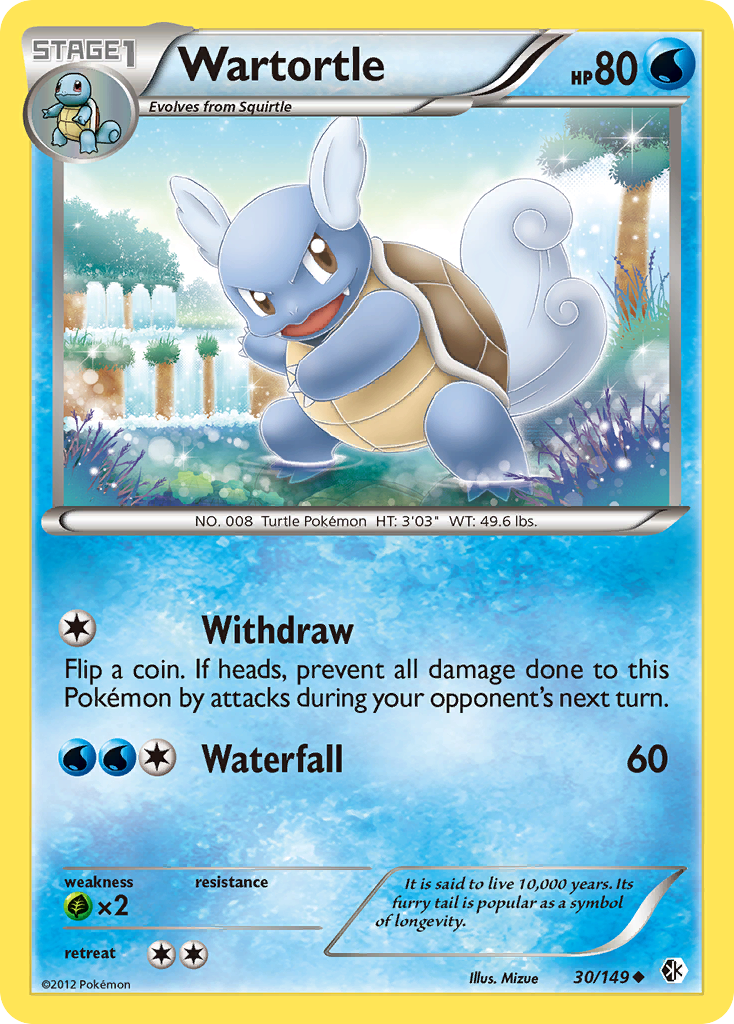 Wartortle (30/149) [Black & White: Boundaries Crossed] | Good Games Cannington