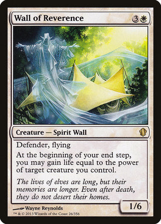Wall of Reverence [Commander 2013] | Good Games Cannington