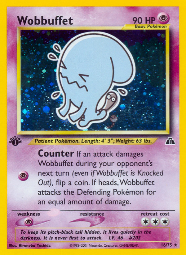 Wobbuffet (16/75) [Neo Discovery 1st Edition] | Good Games Cannington