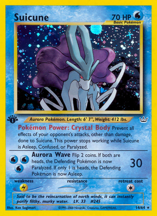 Suicune (14/64) [Neo Revelation 1st Edition] | Good Games Cannington