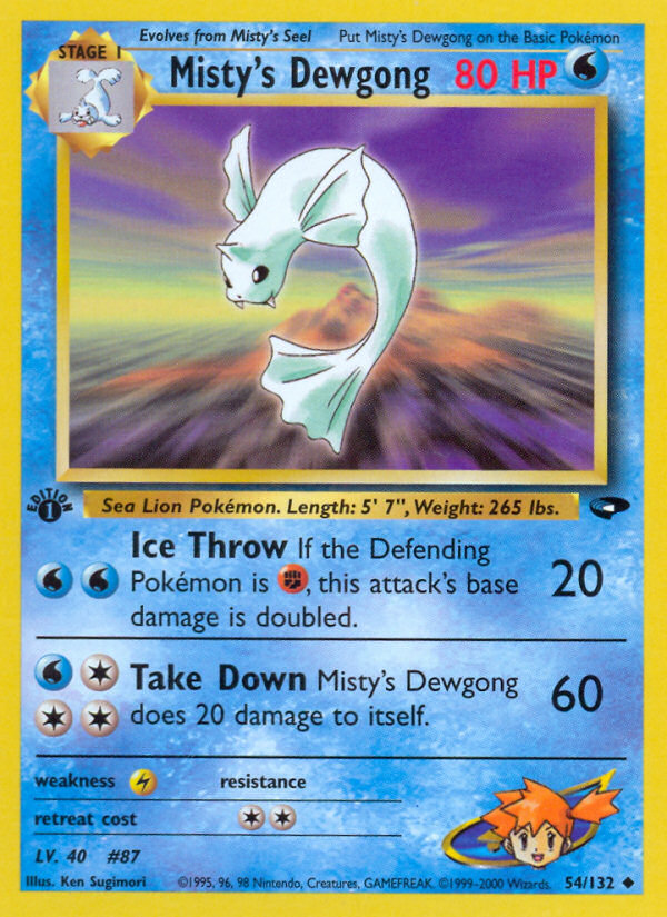 Misty's Dewgong (54/132) [Gym Challenge 1st Edition] | Good Games Cannington