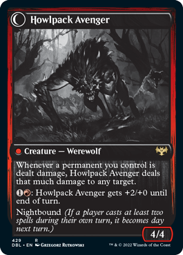 Ill-Tempered Loner // Howlpack Avenger [Innistrad: Double Feature] | Good Games Cannington