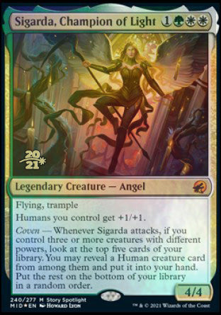 Sigarda, Champion of Light [Innistrad: Midnight Hunt Prerelease Promos] | Good Games Cannington