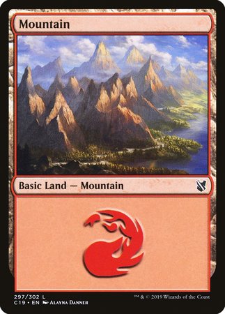 Mountain (297) [Commander 2019] | Good Games Cannington