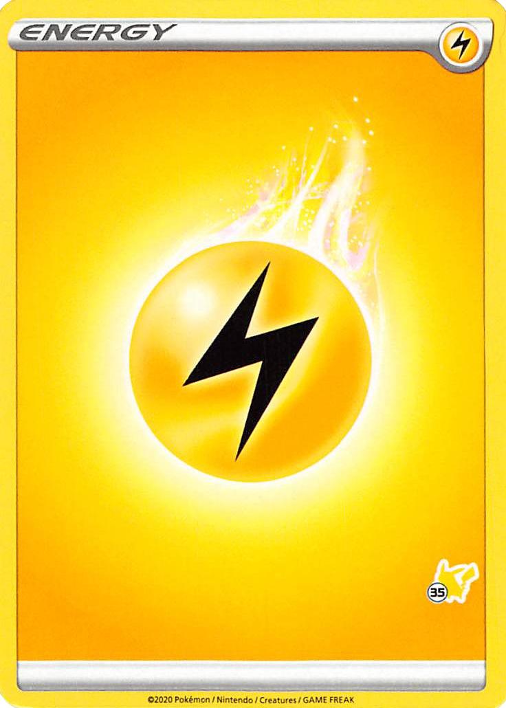 Lightning Energy (Pikachu Stamp #35) [Battle Academy 2022] | Good Games Cannington