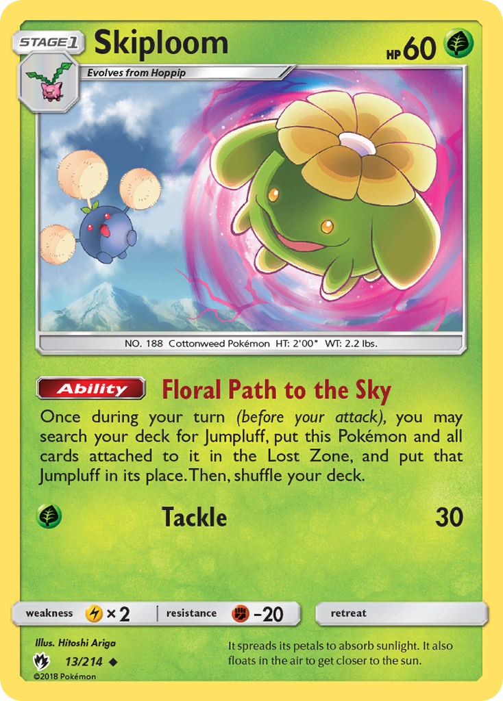 Skiploom (13/214) [Sun & Moon: Lost Thunder] | Good Games Cannington