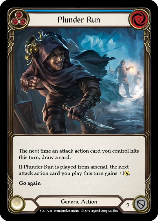 Plunder Run (Blue) [ARC172-R] 1st Edition Normal | Good Games Cannington