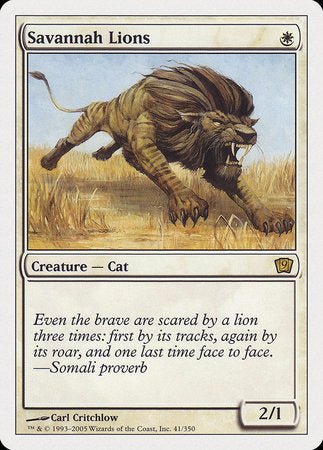 Savannah Lions [Ninth Edition] | Good Games Cannington