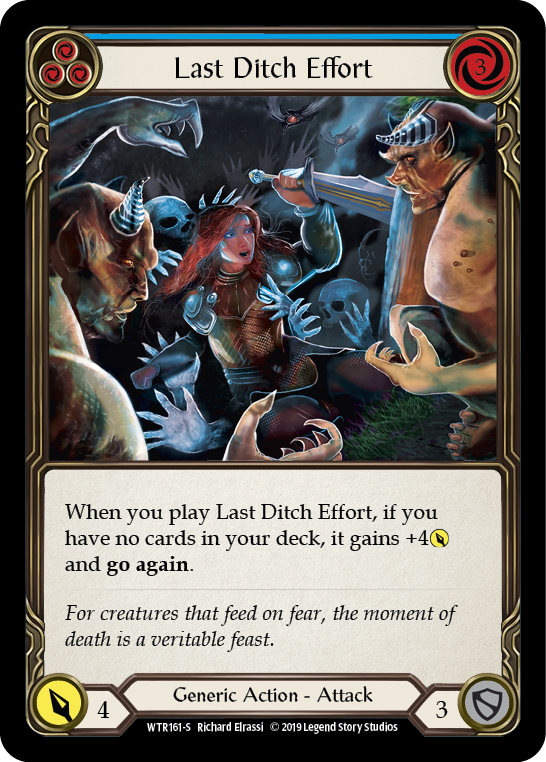Last Ditch Effort [WTR161-S] Alpha Print Rainbow Foil | Good Games Cannington