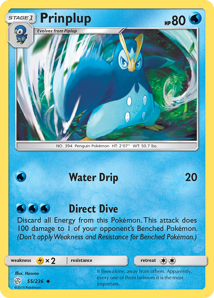 Prinplup (55/236) [Sun & Moon: Cosmic Eclipse] | Good Games Cannington