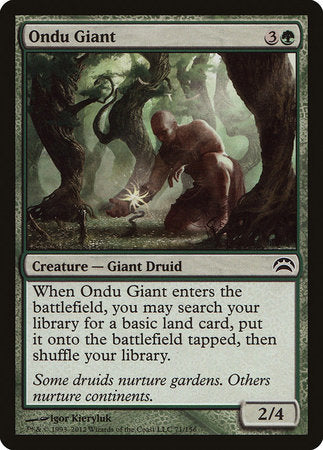 Ondu Giant [Planechase 2012] | Good Games Cannington