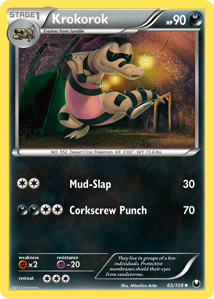 Krokorok (65/108) [Black & White: Dark Explorers] | Good Games Cannington