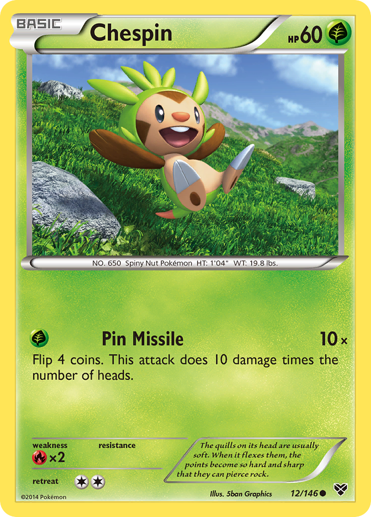 Chespin (12/146) [XY: Base Set] | Good Games Cannington