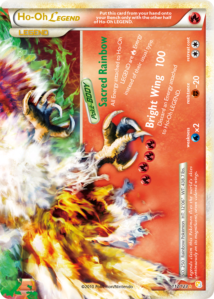 Ho-Oh LEGEND (112/123) [HeartGold & SoulSilver: Base Set] | Good Games Cannington