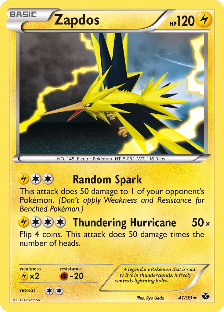 Zapdos (41/99) [Black & White: Next Destinies] | Good Games Cannington