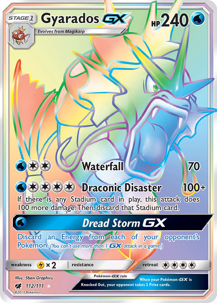 Gyarados GX (112/111) [Sun & Moon: Crimson Invasion] | Good Games Cannington