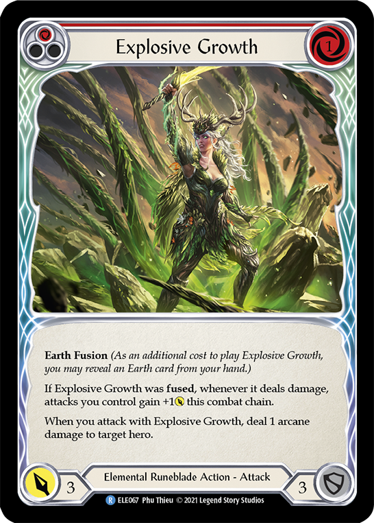 Explosive Growth (Red) [ELE067] (Tales of Aria)  1st Edition Normal | Good Games Cannington