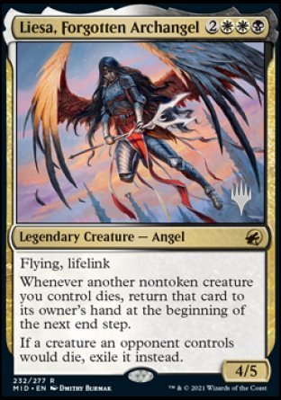 Liesa, Forgotten Archangel (Promo Pack) [Innistrad: Midnight Hunt Promos] | Good Games Cannington
