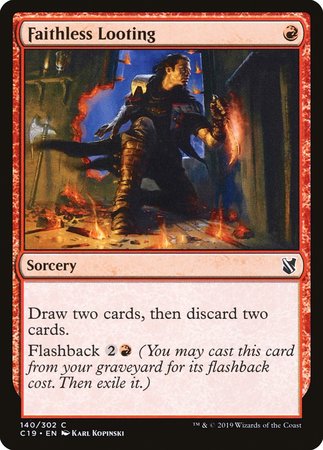 Faithless Looting [Commander 2019] | Good Games Cannington